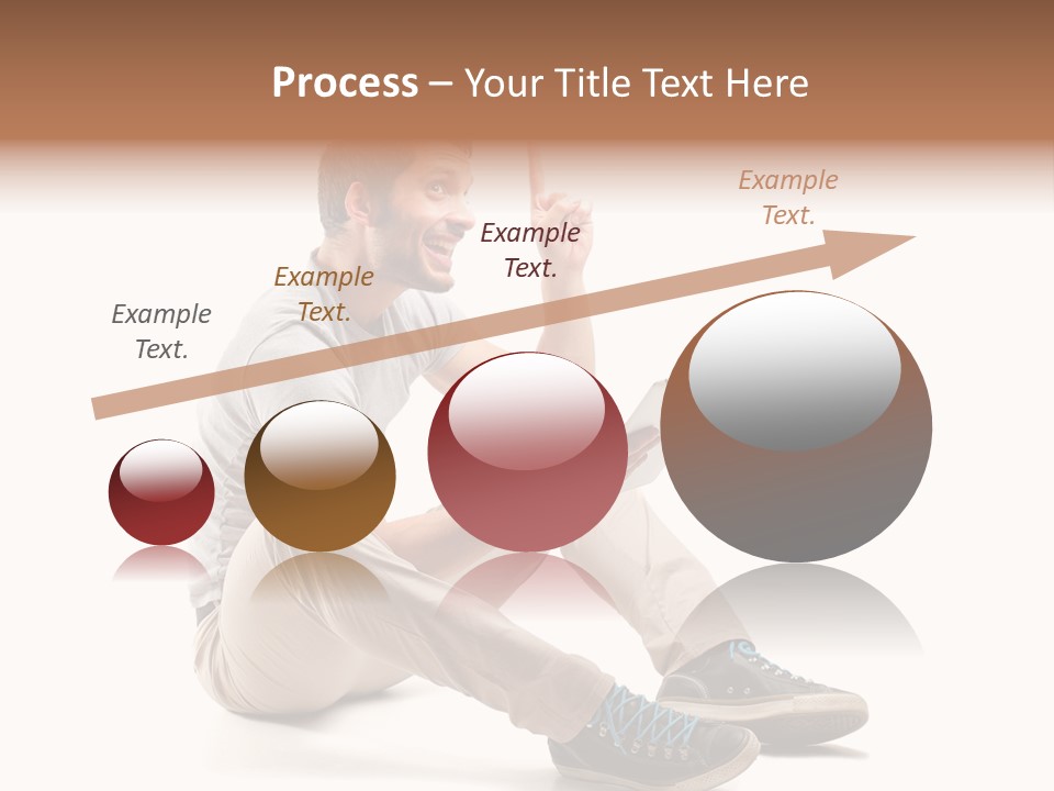 White Tablet Touchscreen PowerPoint Template