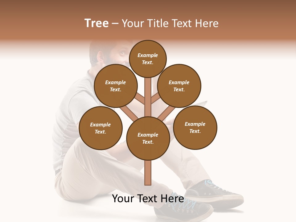 White Tablet Touchscreen PowerPoint Template