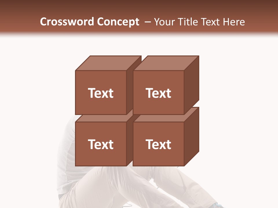 Teenager Isolated Guy PowerPoint Template