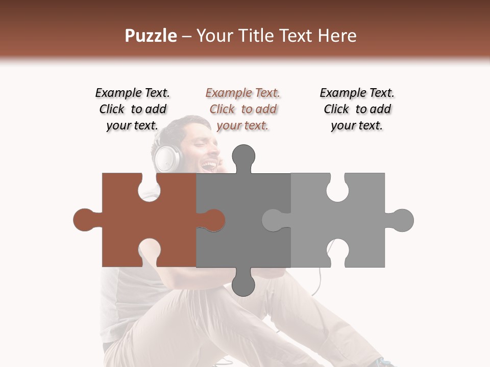 Teenager Isolated Guy PowerPoint Template