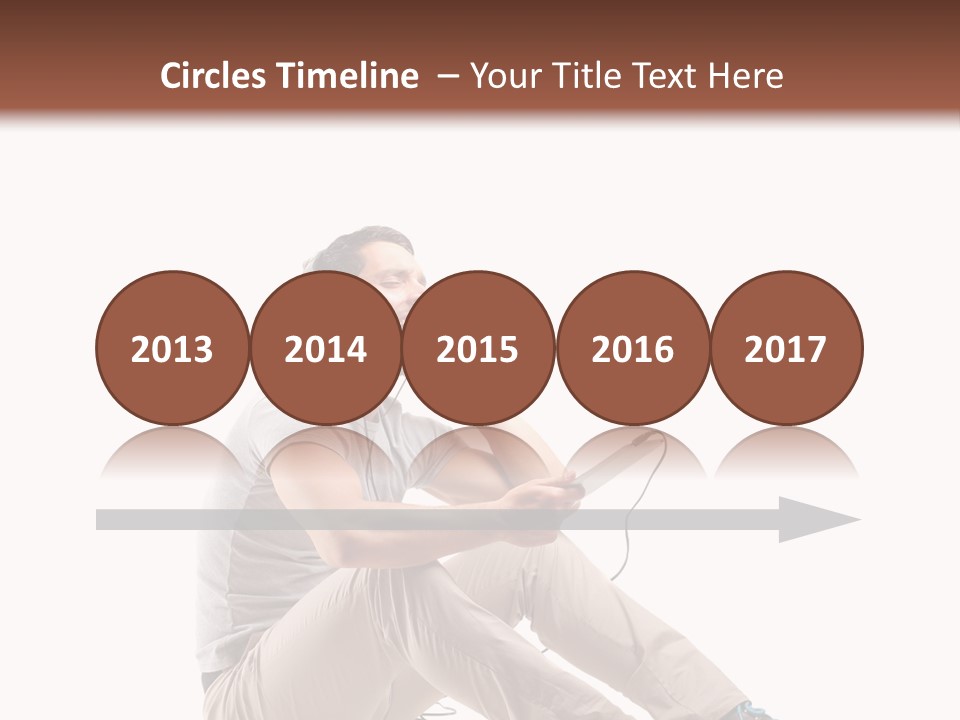 Teenager Isolated Guy PowerPoint Template