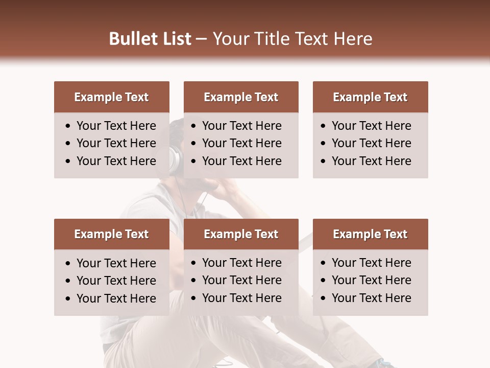 Teenager Isolated Guy PowerPoint Template