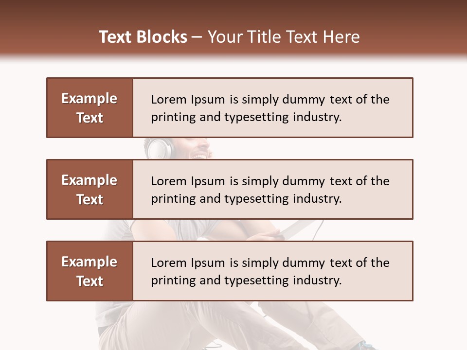 Teenager Isolated Guy PowerPoint Template