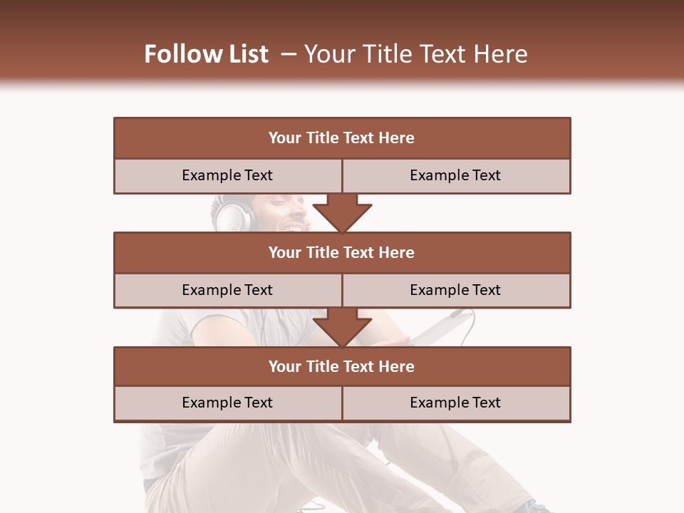 Teenager Isolated Guy PowerPoint Template