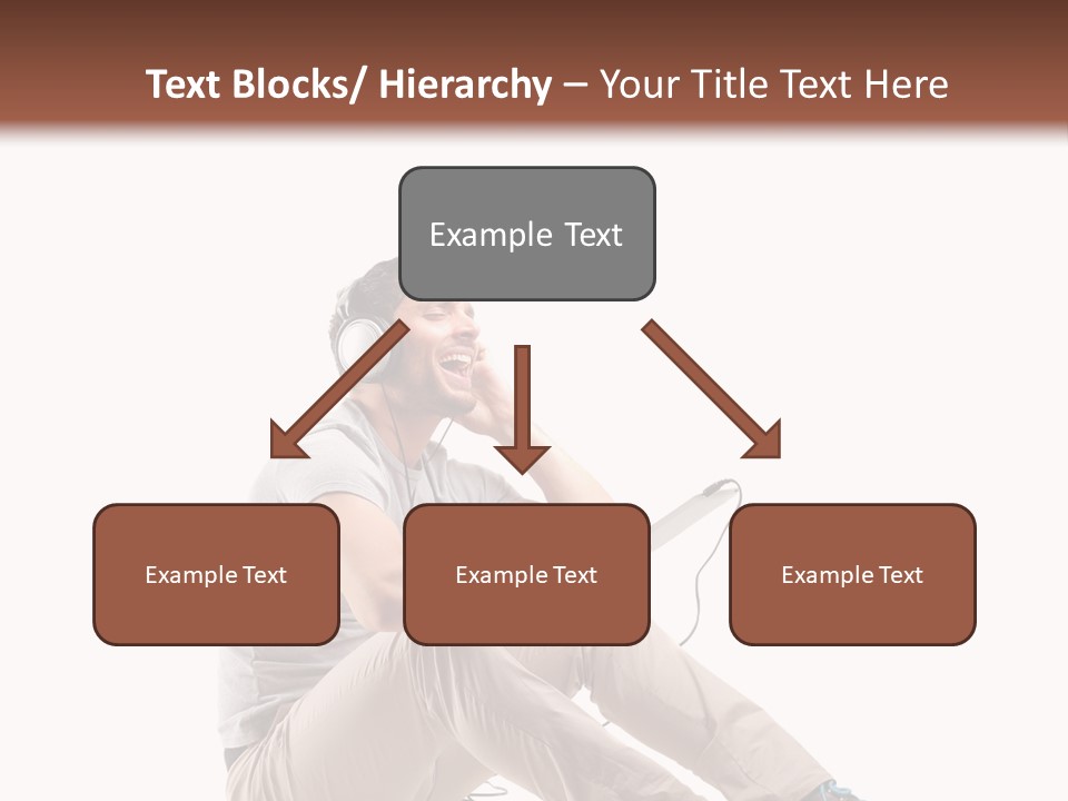 Teenager Isolated Guy PowerPoint Template