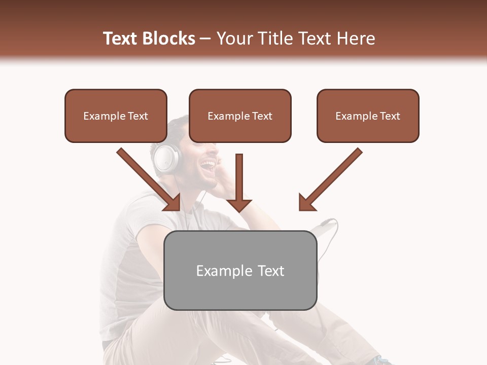 Teenager Isolated Guy PowerPoint Template
