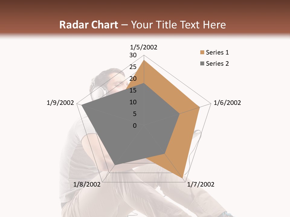 Teenager Isolated Guy PowerPoint Template