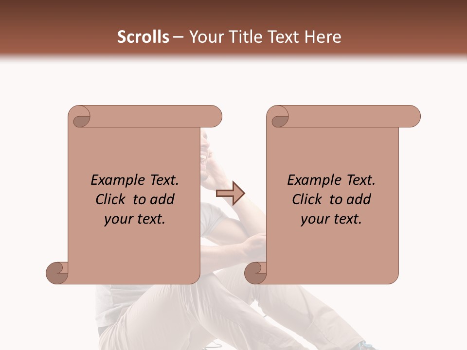 Teenager Isolated Guy PowerPoint Template