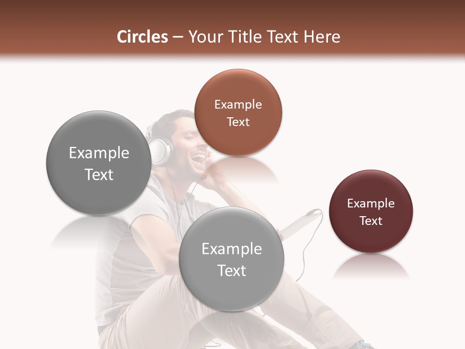 Teenager Isolated Guy PowerPoint Template