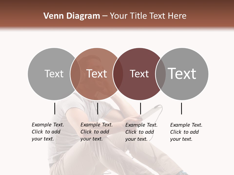 Teenager Isolated Guy PowerPoint Template