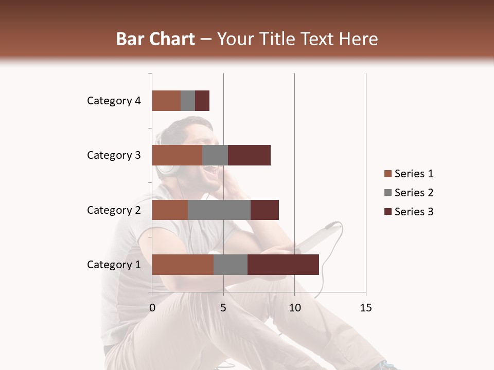Teenager Isolated Guy PowerPoint Template