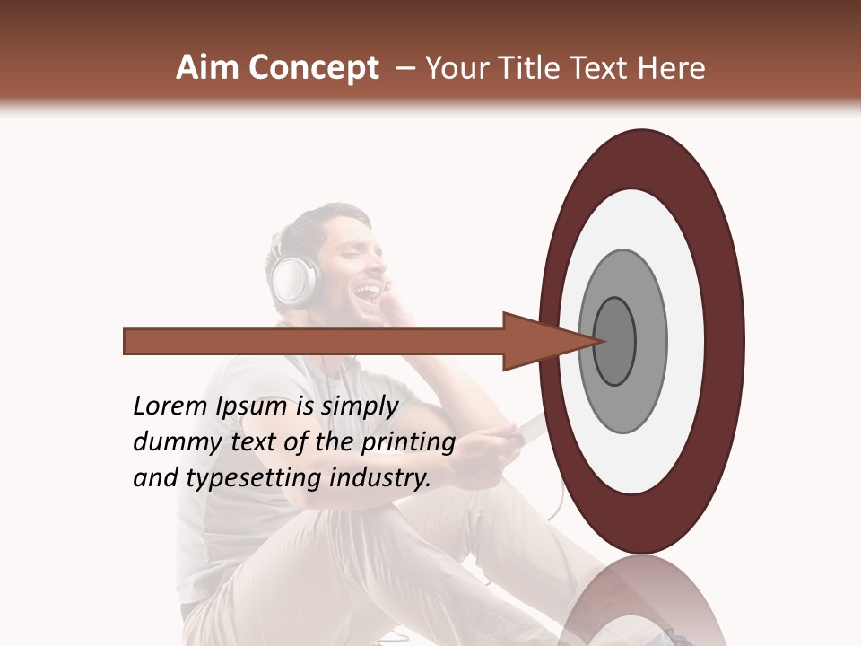 Teenager Isolated Guy PowerPoint Template