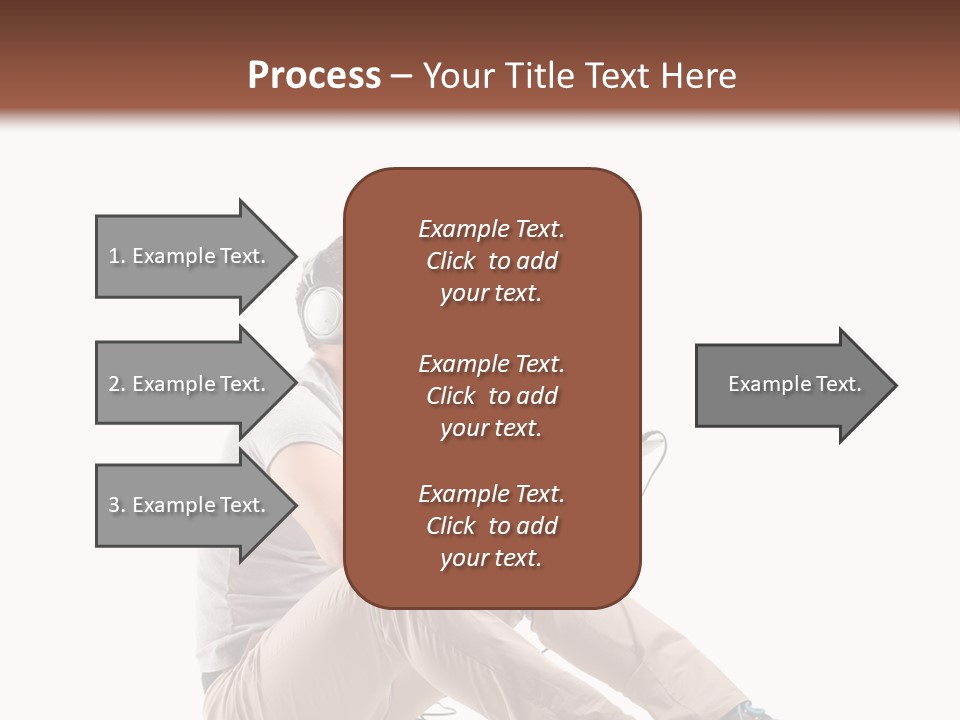 Teenager Isolated Guy PowerPoint Template