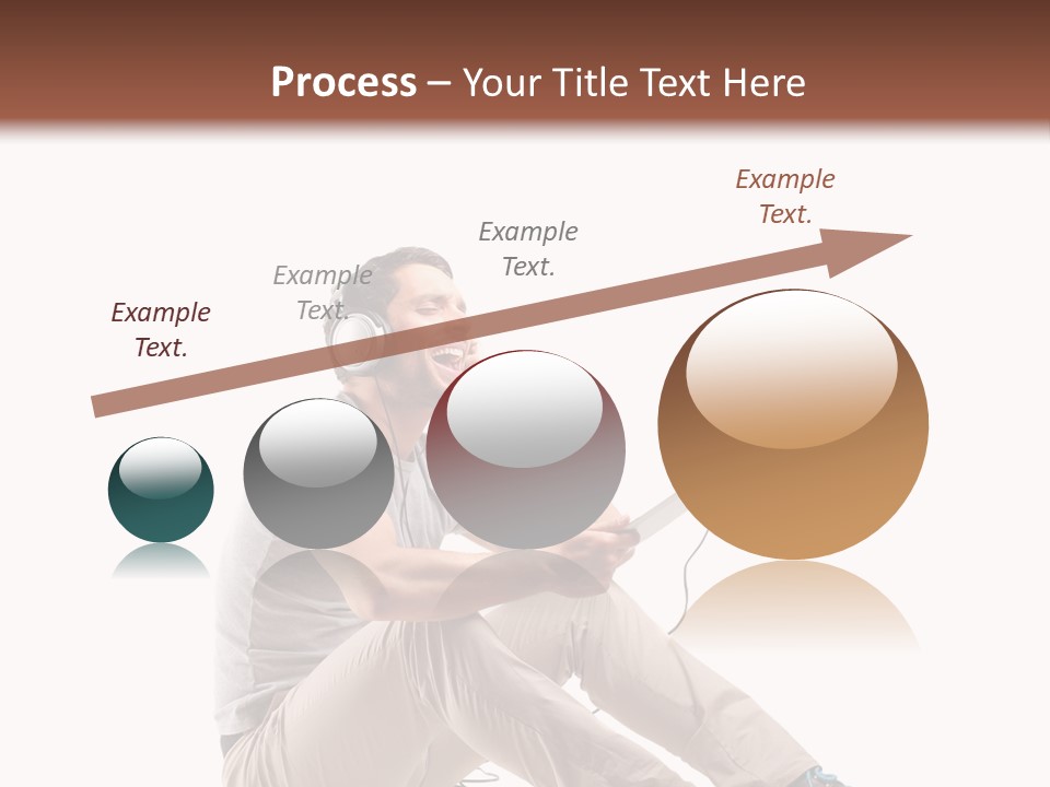 Teenager Isolated Guy PowerPoint Template