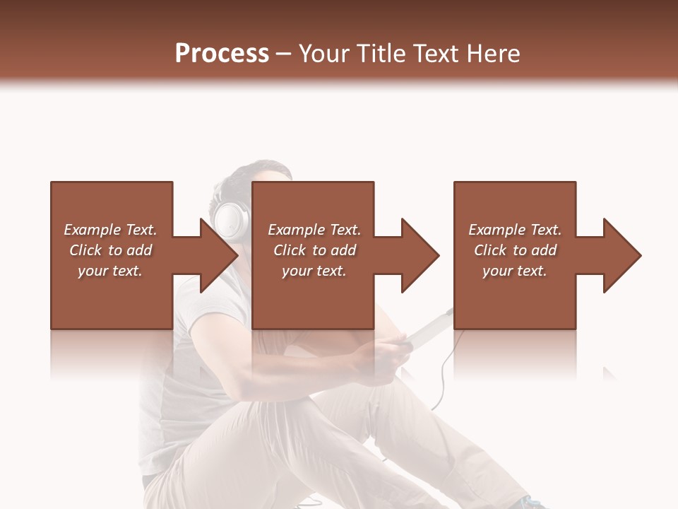 Teenager Isolated Guy PowerPoint Template
