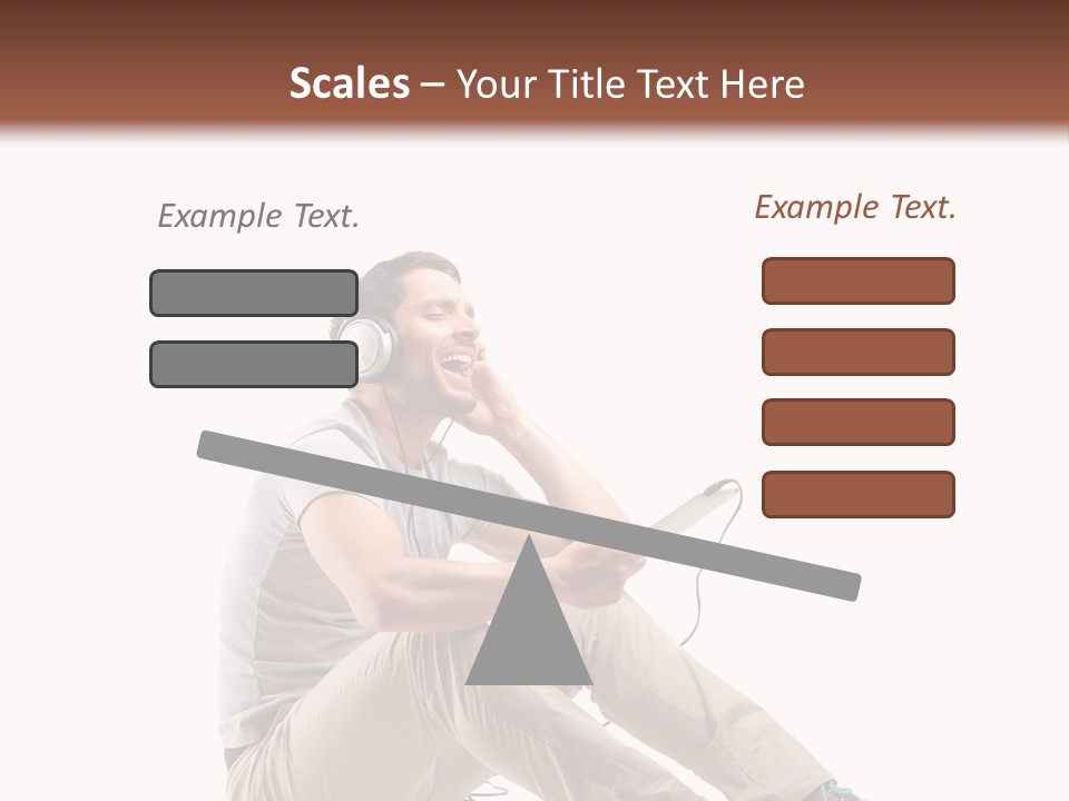 Teenager Isolated Guy PowerPoint Template