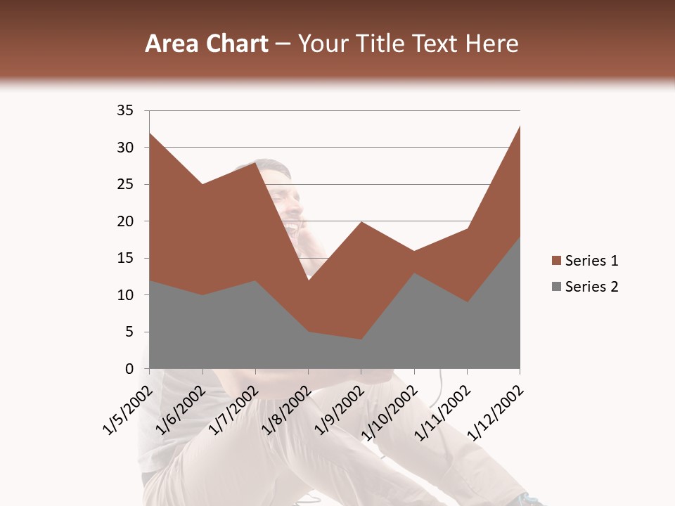 Teenager Isolated Guy PowerPoint Template