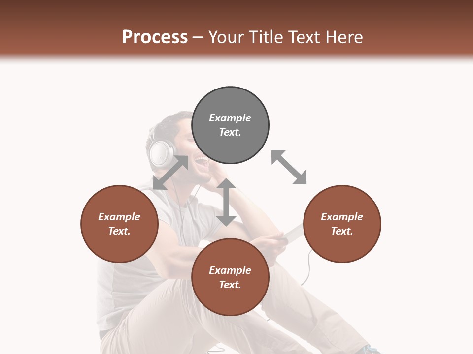 Teenager Isolated Guy PowerPoint Template