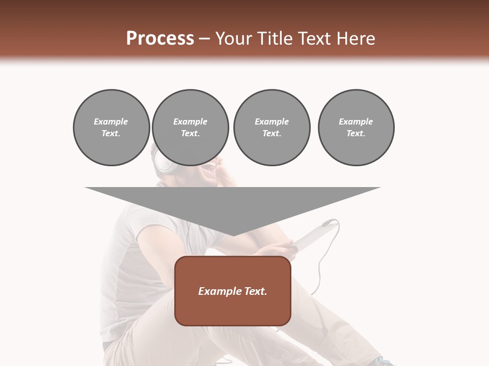 Teenager Isolated Guy PowerPoint Template