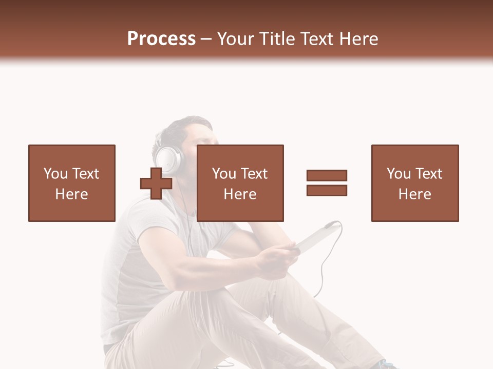 Teenager Isolated Guy PowerPoint Template