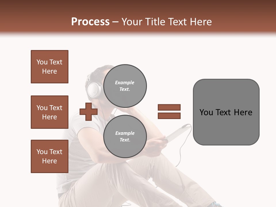 Teenager Isolated Guy PowerPoint Template