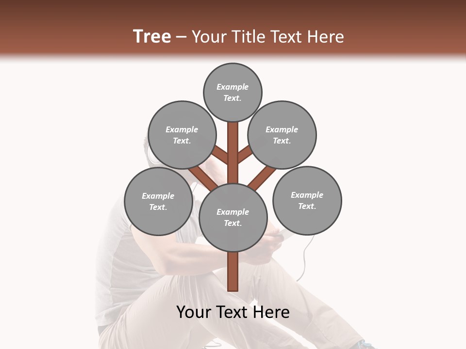 Teenager Isolated Guy PowerPoint Template