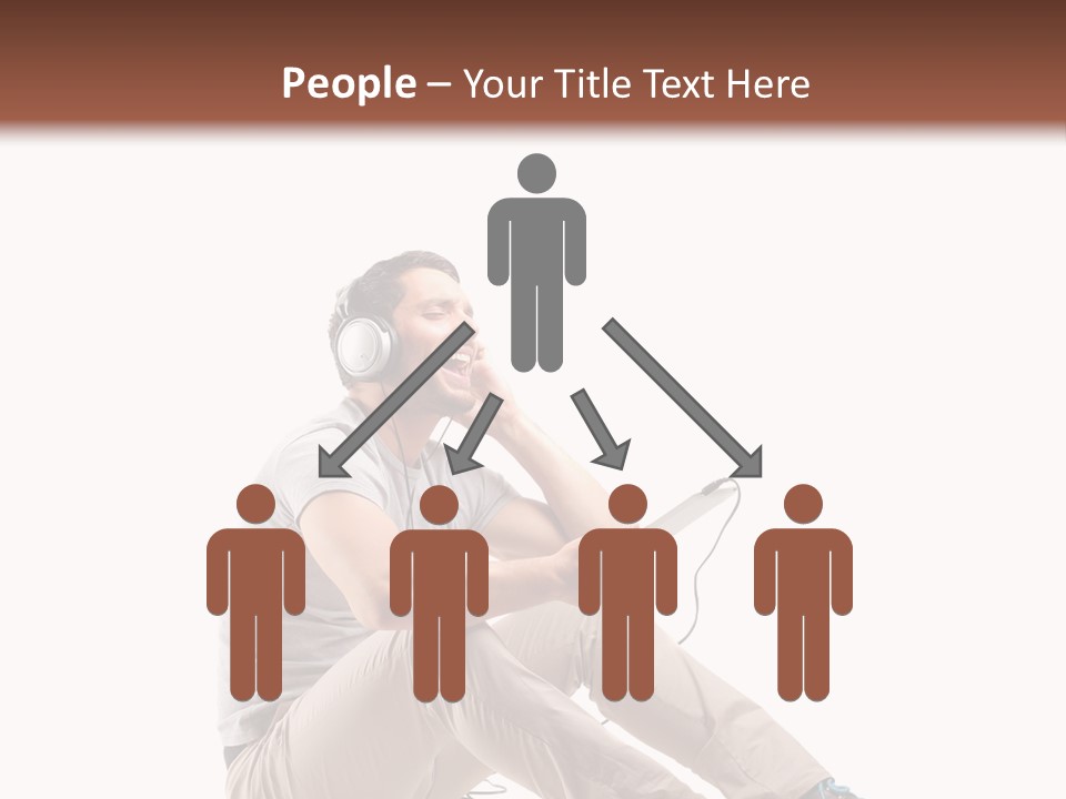 Teenager Isolated Guy PowerPoint Template