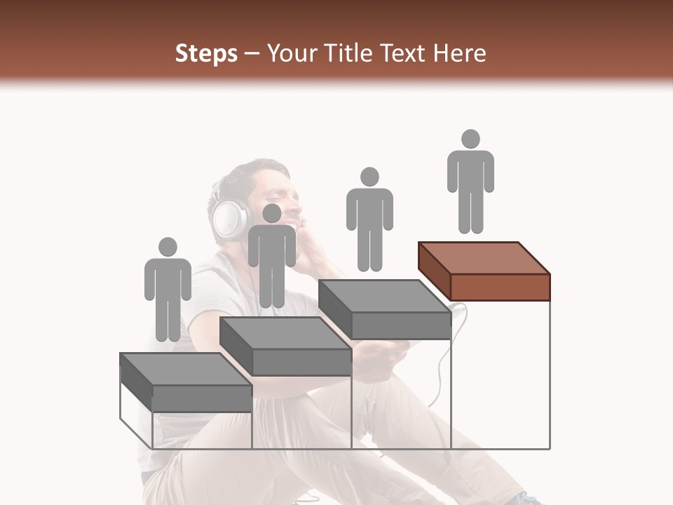 Teenager Isolated Guy PowerPoint Template