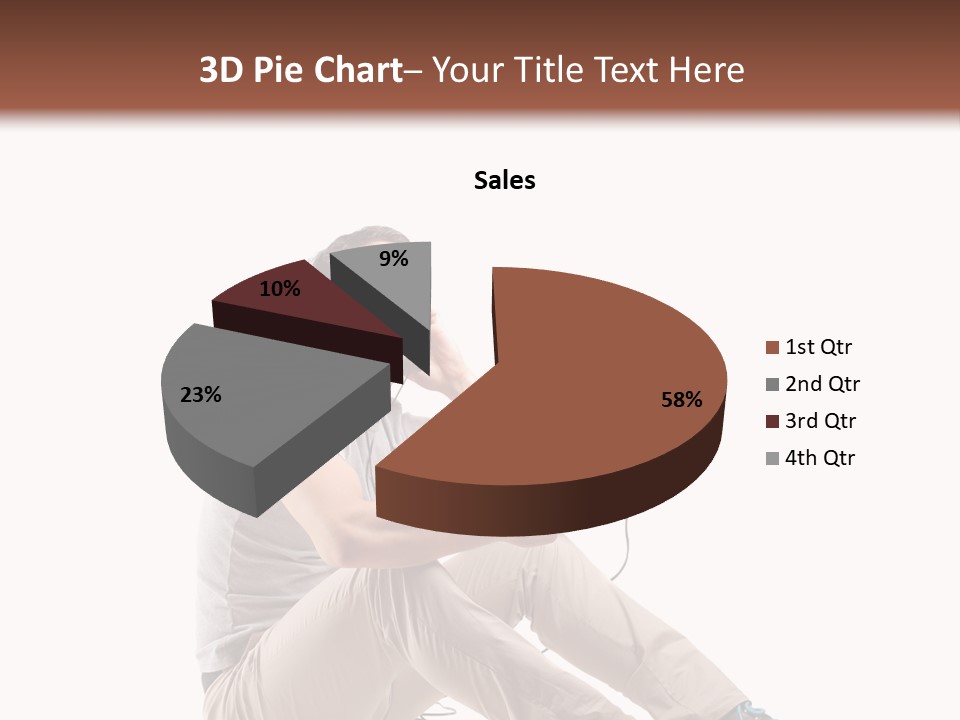 Teenager Isolated Guy PowerPoint Template