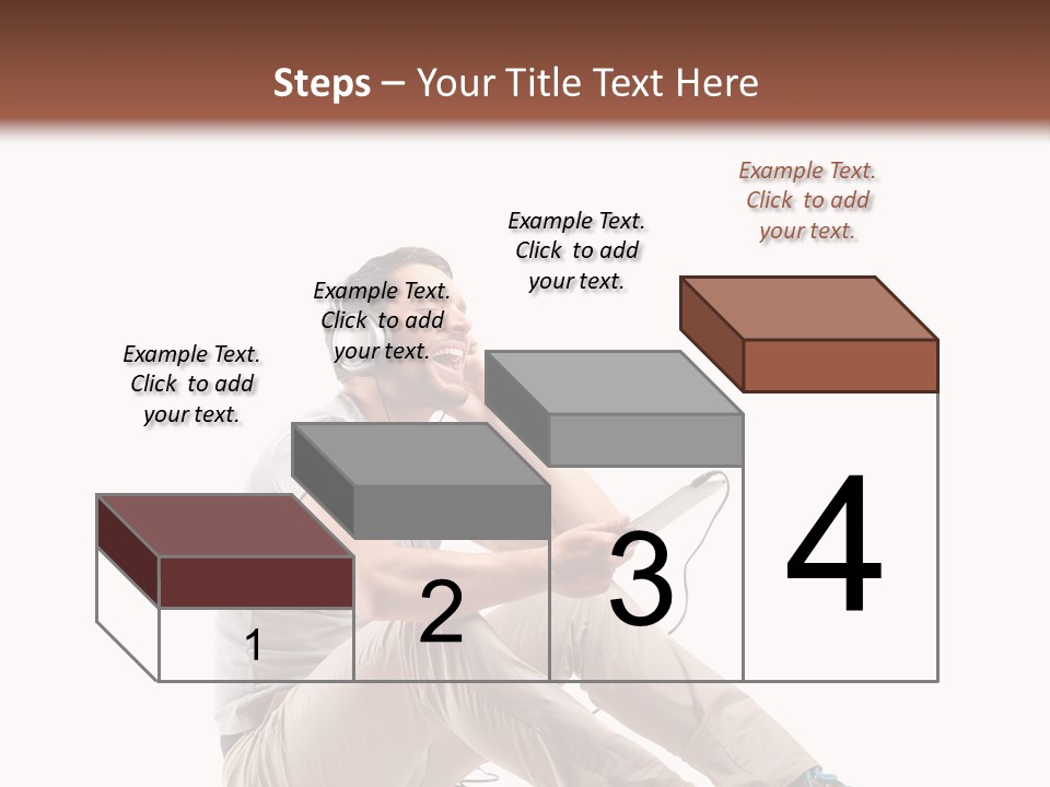 Teenager Isolated Guy PowerPoint Template