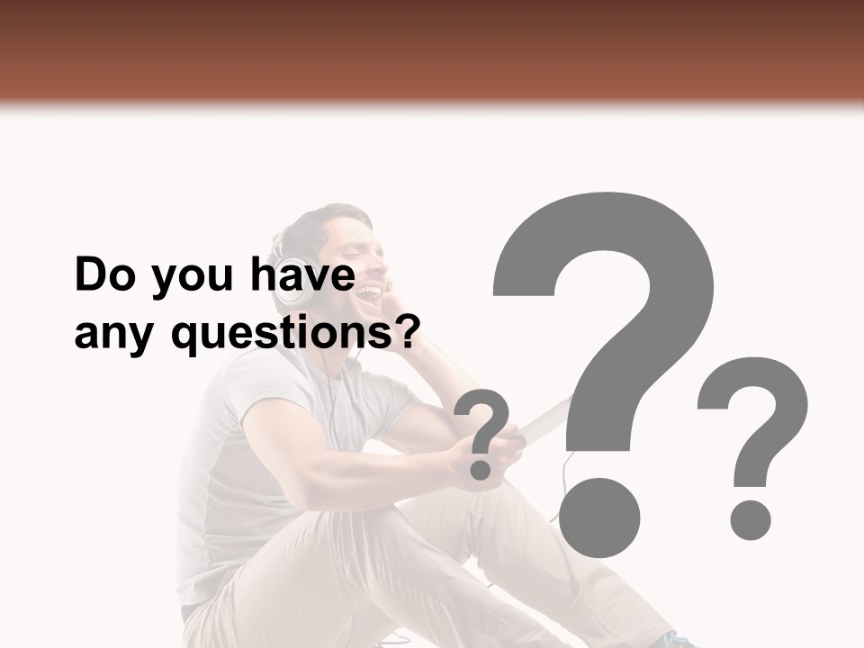 Teenager Isolated Guy PowerPoint Template