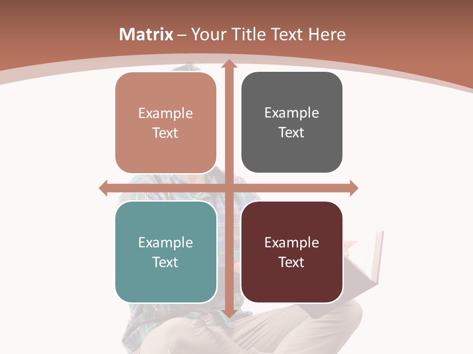 Man Vintage Student PowerPoint Template