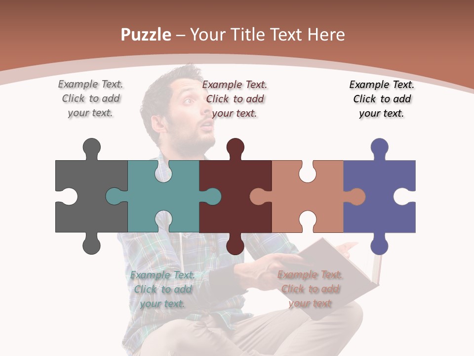 Man Vintage Student PowerPoint Template