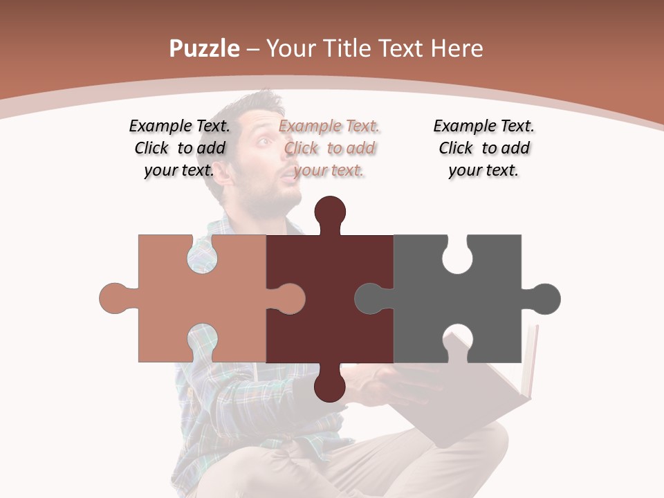 Man Vintage Student PowerPoint Template