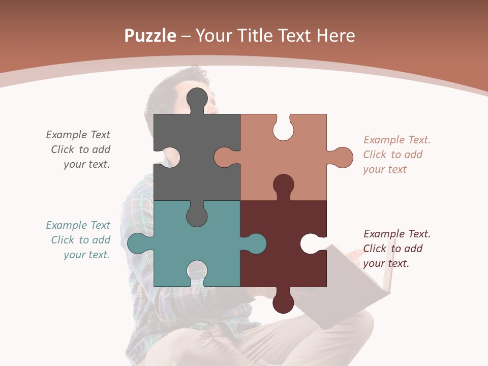 Man Vintage Student PowerPoint Template