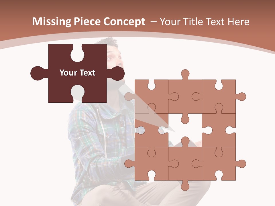 Man Vintage Student PowerPoint Template