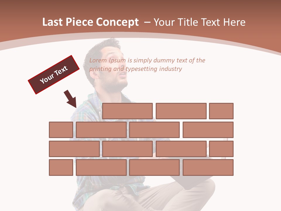 Man Vintage Student PowerPoint Template