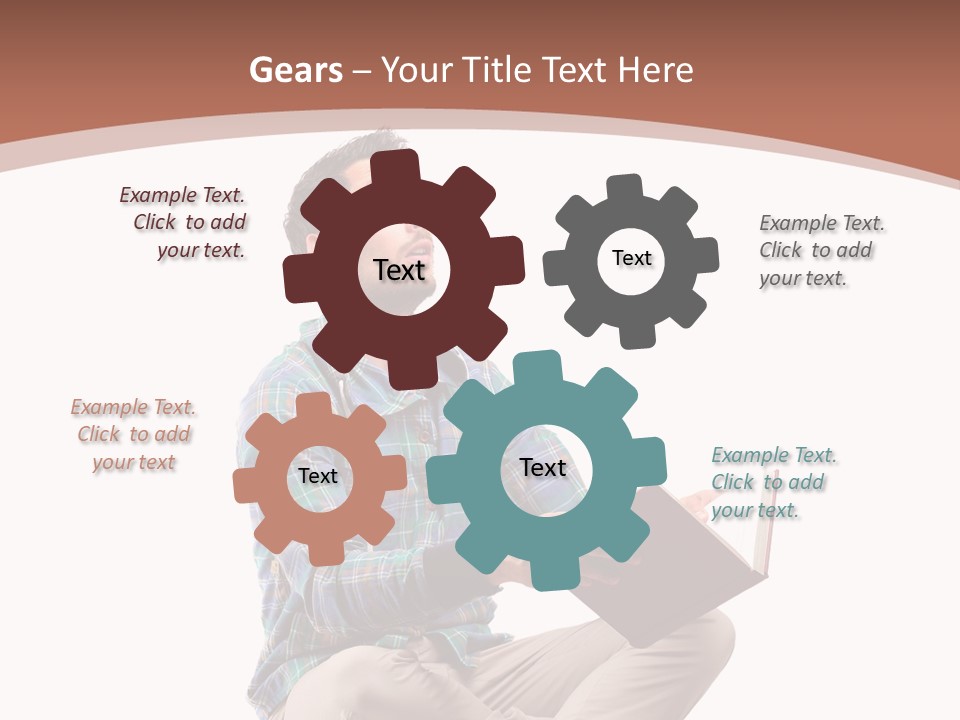 Man Vintage Student PowerPoint Template