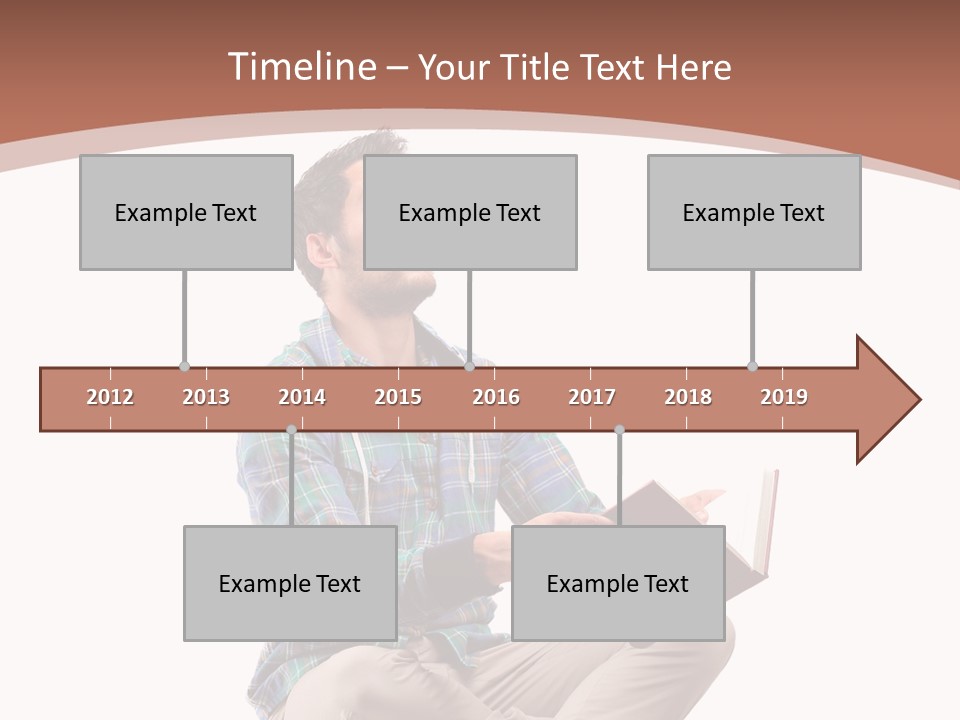 Man Vintage Student PowerPoint Template