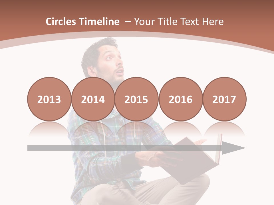 Man Vintage Student PowerPoint Template