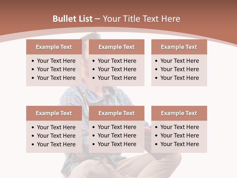 Man Vintage Student PowerPoint Template