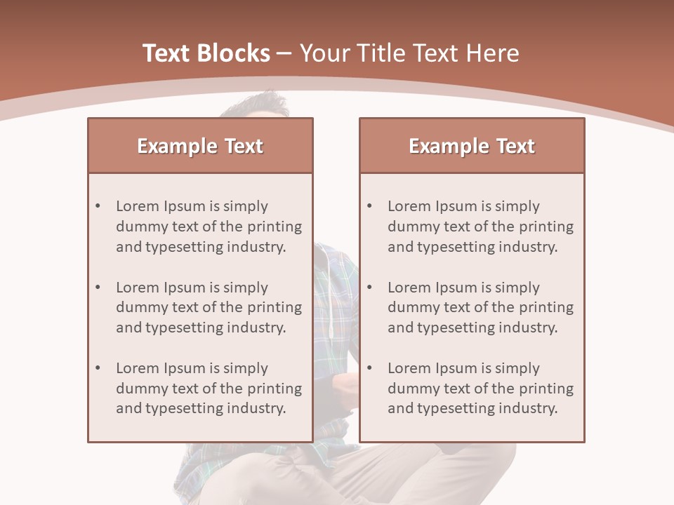 Man Vintage Student PowerPoint Template