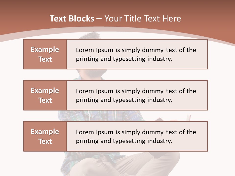 Man Vintage Student PowerPoint Template