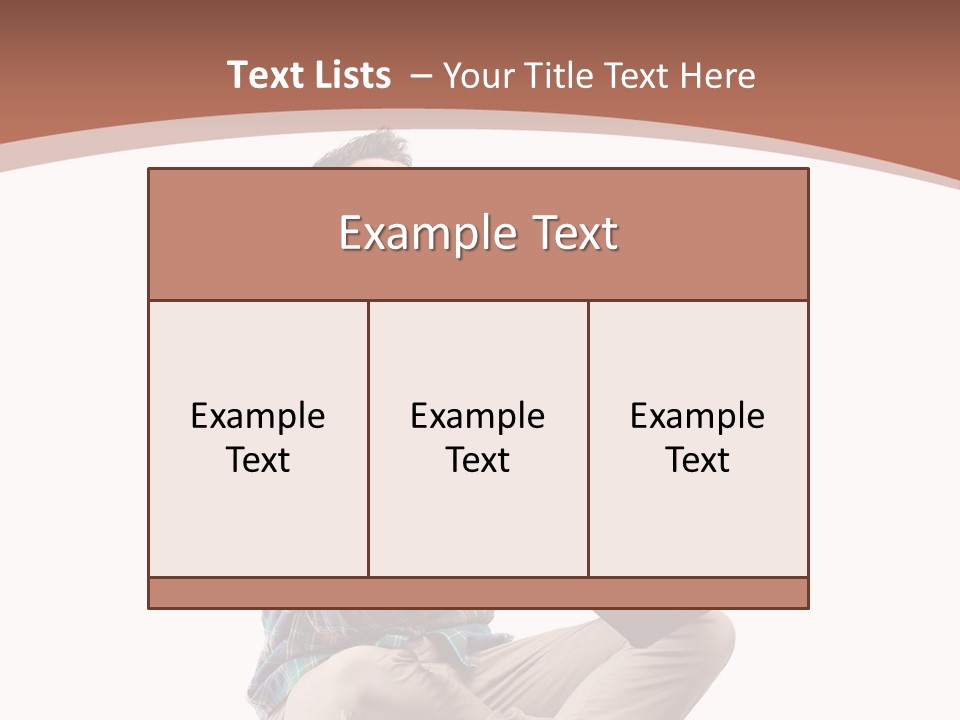 Man Vintage Student PowerPoint Template