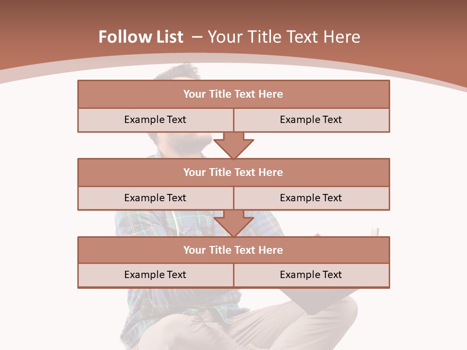 Man Vintage Student PowerPoint Template