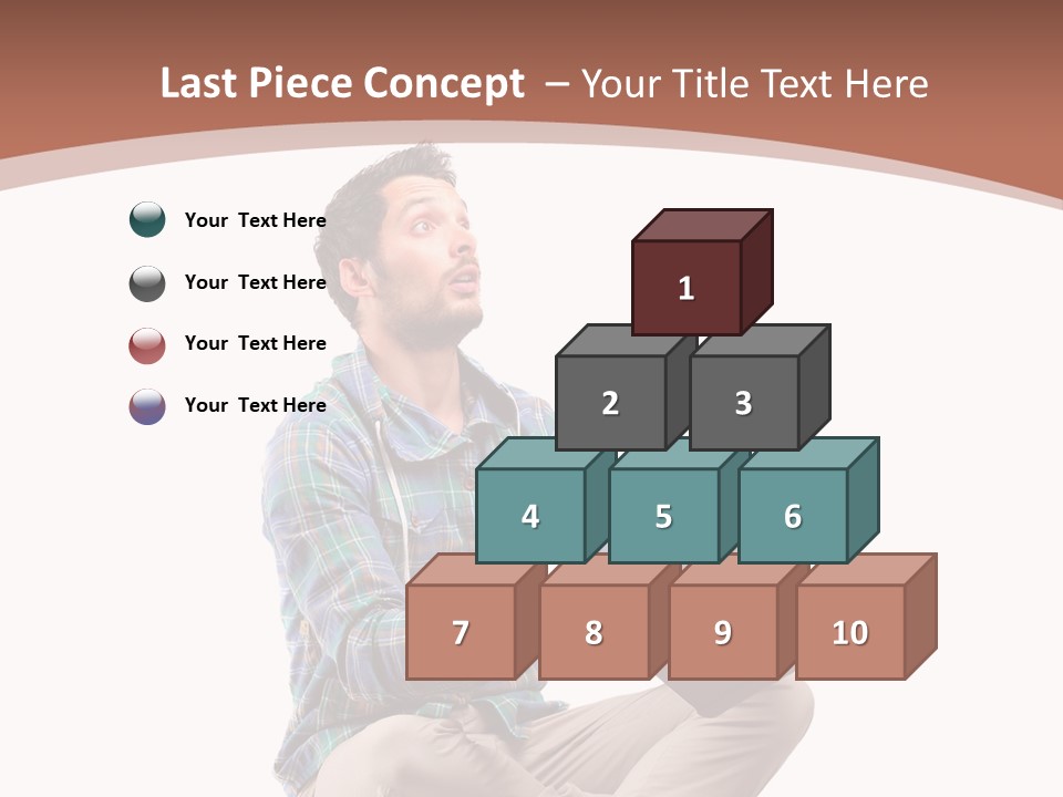 Man Vintage Student PowerPoint Template