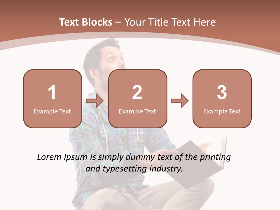 Man Vintage Student PowerPoint Template