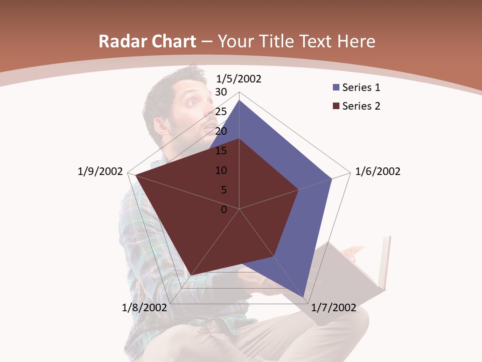 Man Vintage Student PowerPoint Template