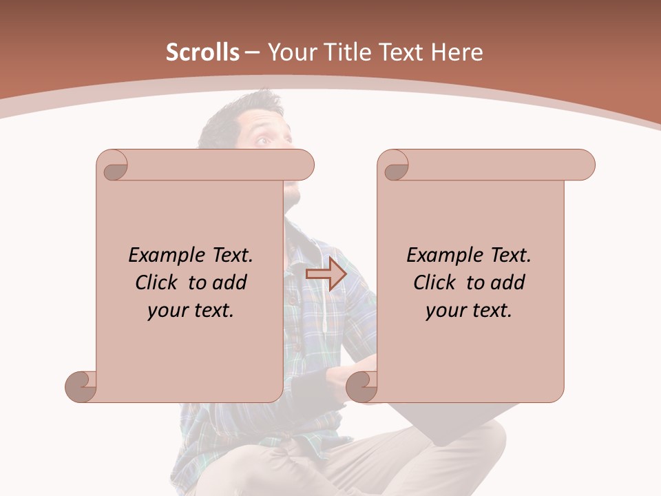 Man Vintage Student PowerPoint Template