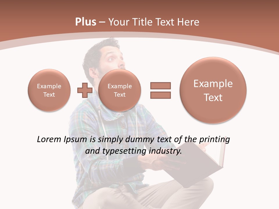Man Vintage Student PowerPoint Template